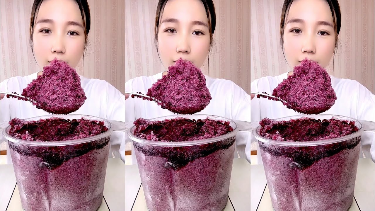 ASMR SHAVED ICE EATING QIAN