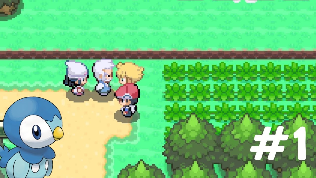 Прохождение Pokemon platinum 1 часть, получение стартового покемона 