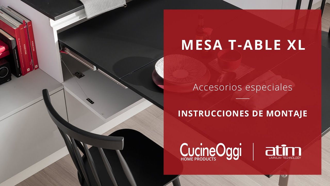 ATIM Mesa T-ableXL - Instrucciones de montaje | Cucine Oggi