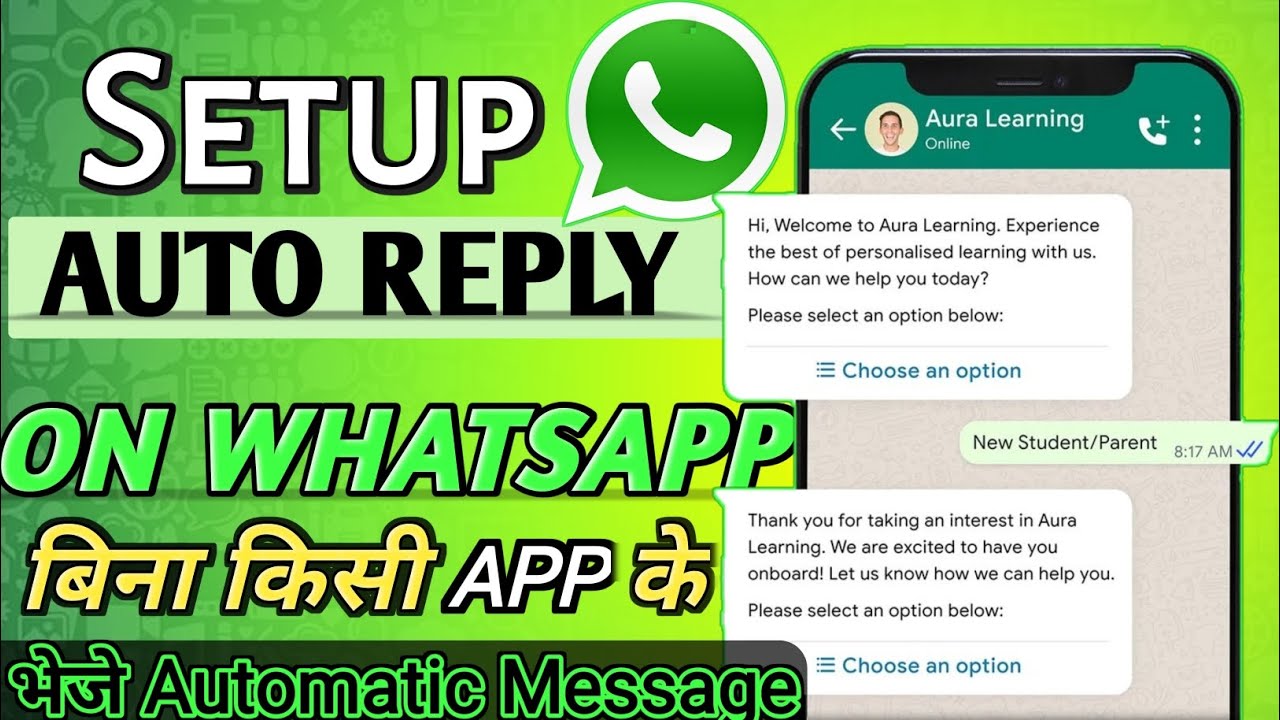 WhatsApp Business Auto-reply Setting || How To Use Away Message & Greetings Message & Quick Replies
