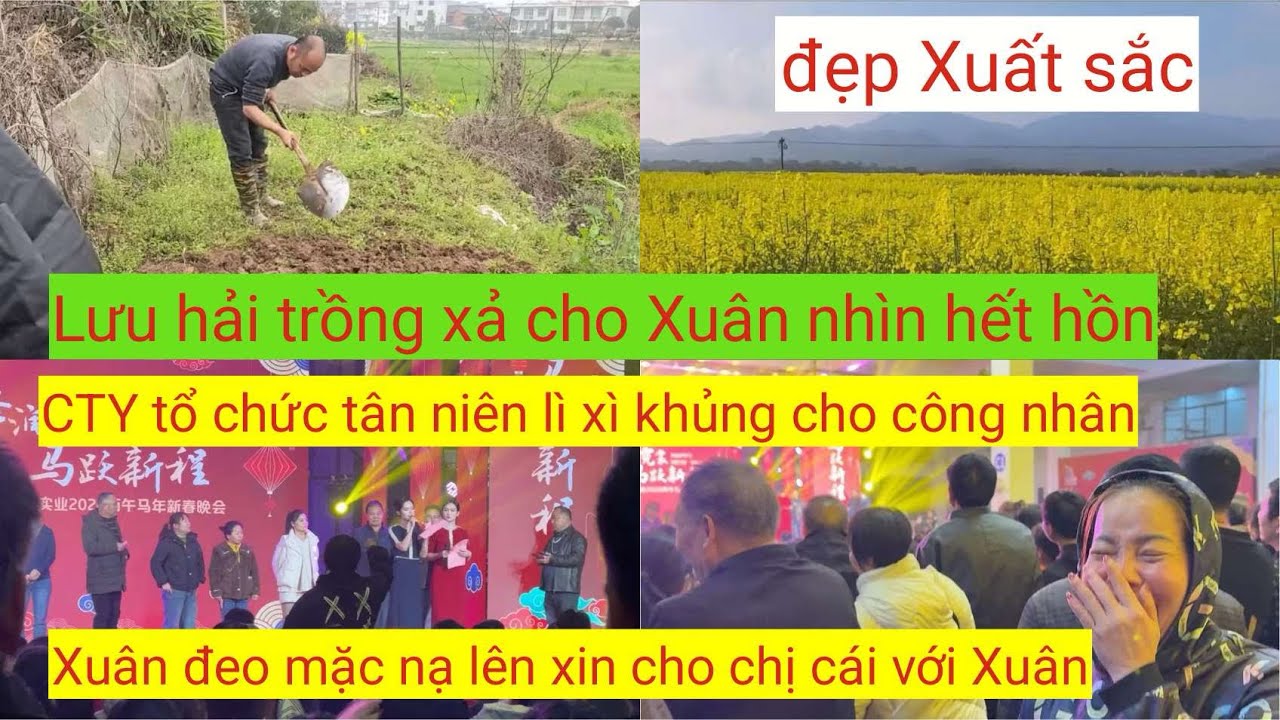 Cty tổ chức tiệc tân niên cho lì xì 🧧 khủng.Lưu Hải  trồng xả như trồng lúa