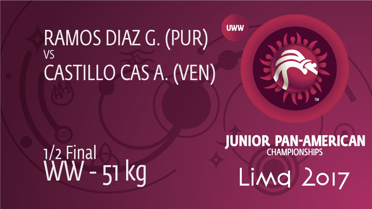 1/2 WW - 51 kg: A. CASTILLO CAS (VEN) df. G. RAMOS DIAZ (PUR), 2-2