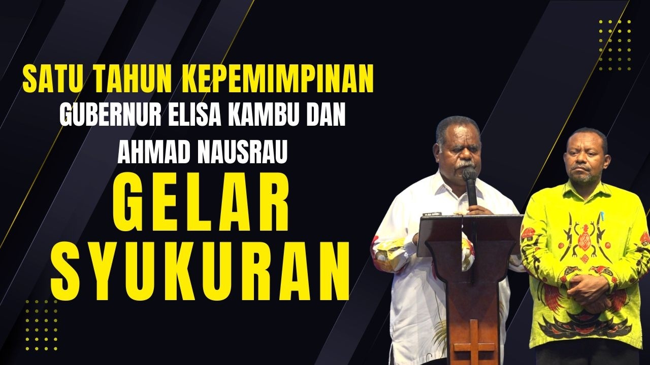 Satu Tahun Kepemimpinan, Gubernur Elisa Kambu dan Ahmad Nausrau Gelar Syukuran
