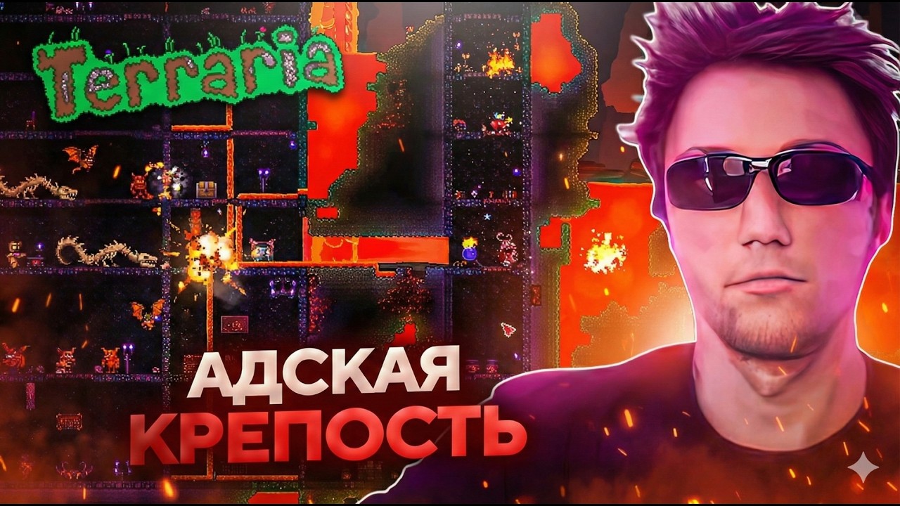 Серега Пират КРАФТИТ ОБСИДИАНОВУЮ БРОНЮ И ИЩЕТ МЕТЕОРИТ в Terraria! Лучшее Серега Пират!