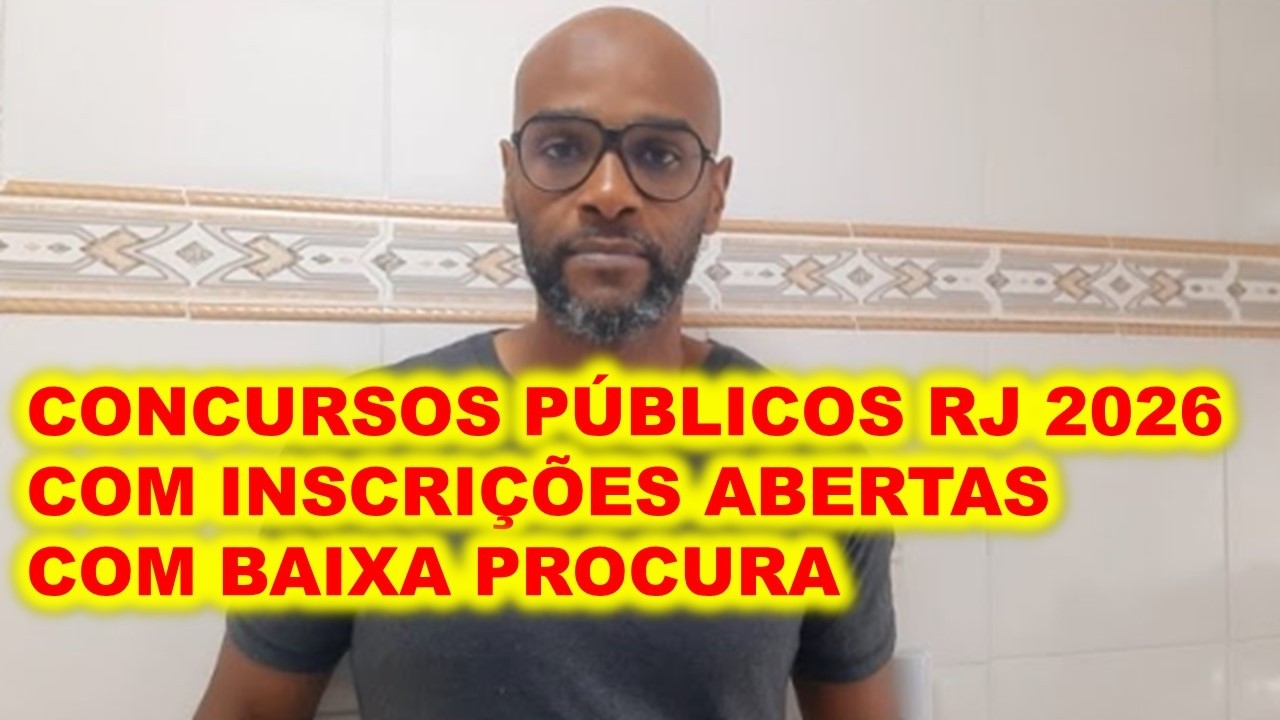Concursos abertos no Rio de Janeiro 2026 : PROCON RJ , CAU RJ , MOBI RIO , GHC-RS , SEEDUC RJ . . .