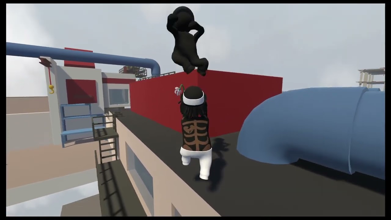 Human fall flat montage with dj part 3