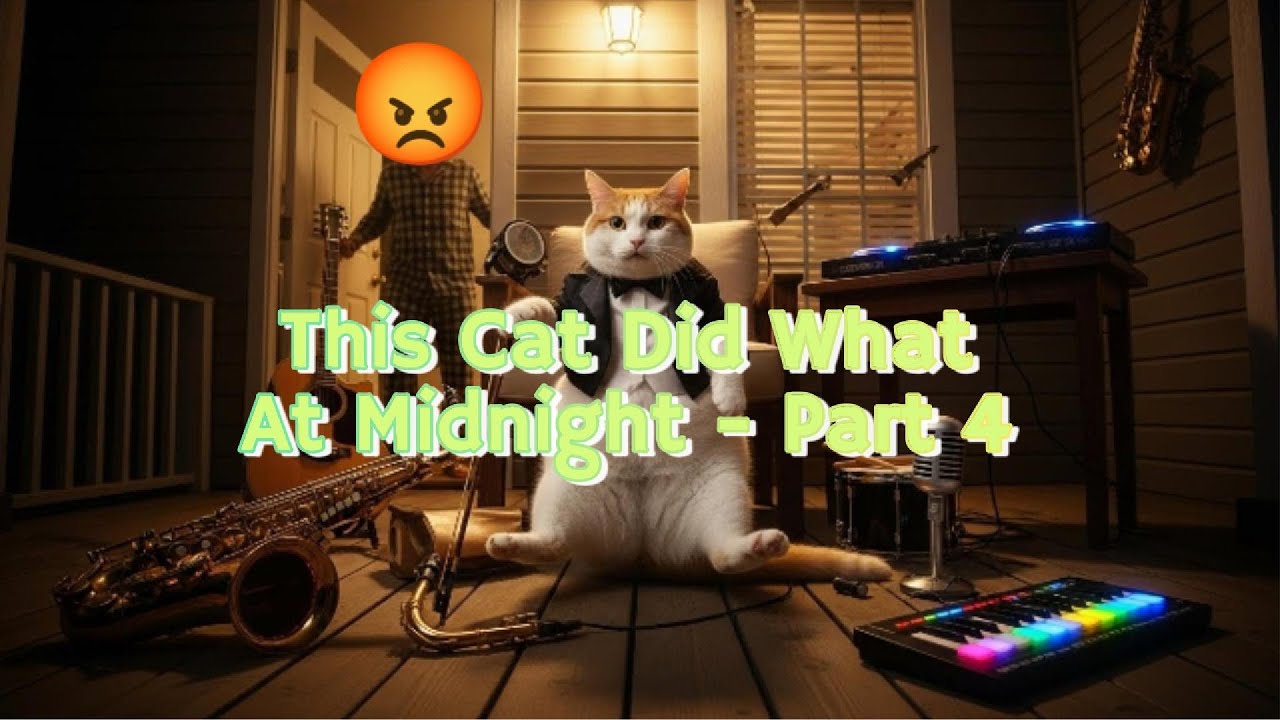 Cat Playing Music at Midnight — You Won’t Believe Its Reaction! Part 4