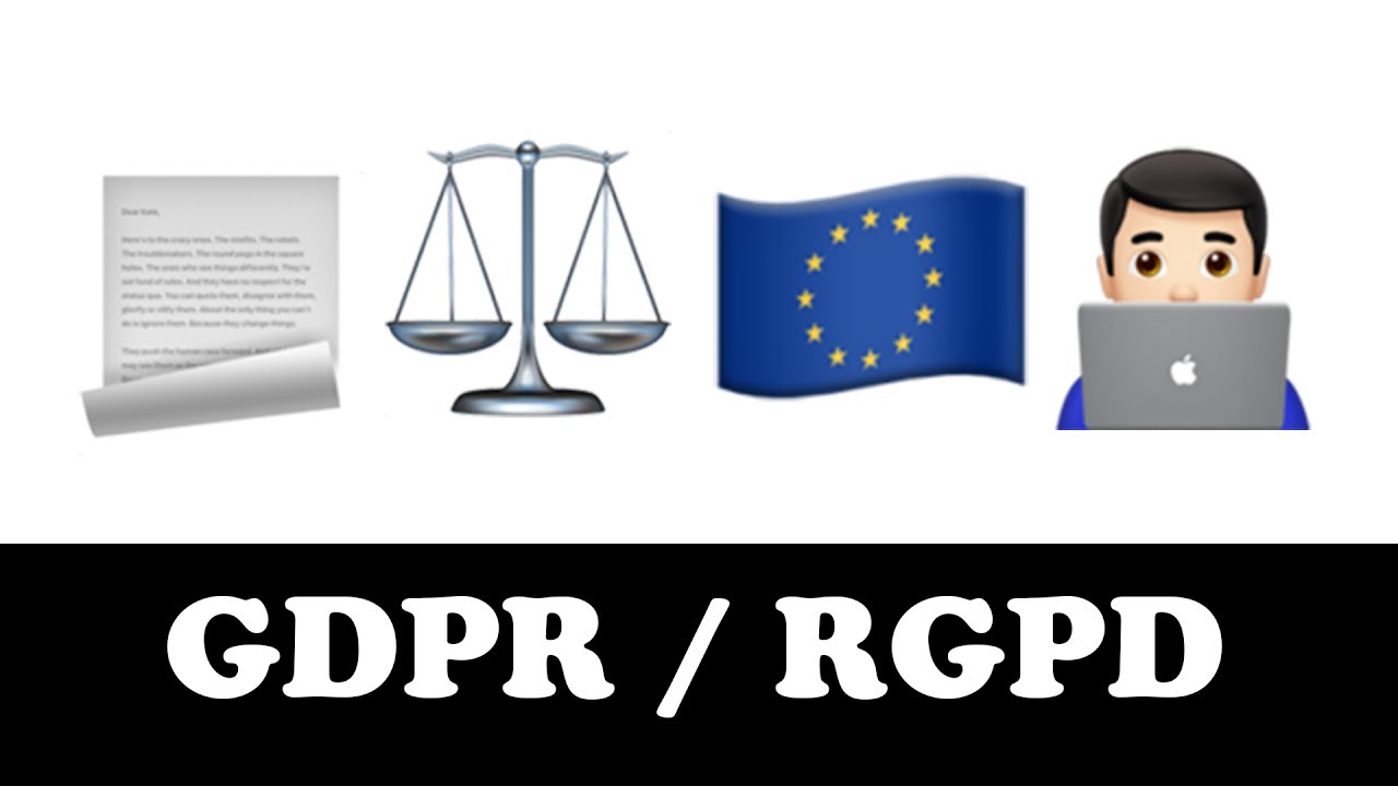 GDPR / RGPD expliqué en emojis