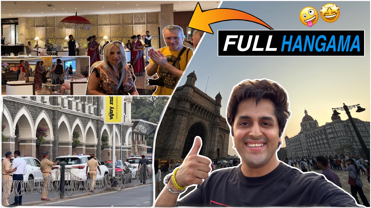 Taj Hotel Mein Grand Entry 🤩 Gateway Of India Aur Full Road Hangama | Mumbai Vlog