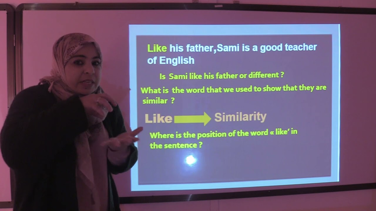 لغة انجليزية سنة رابعة متوسط  similarities and differences