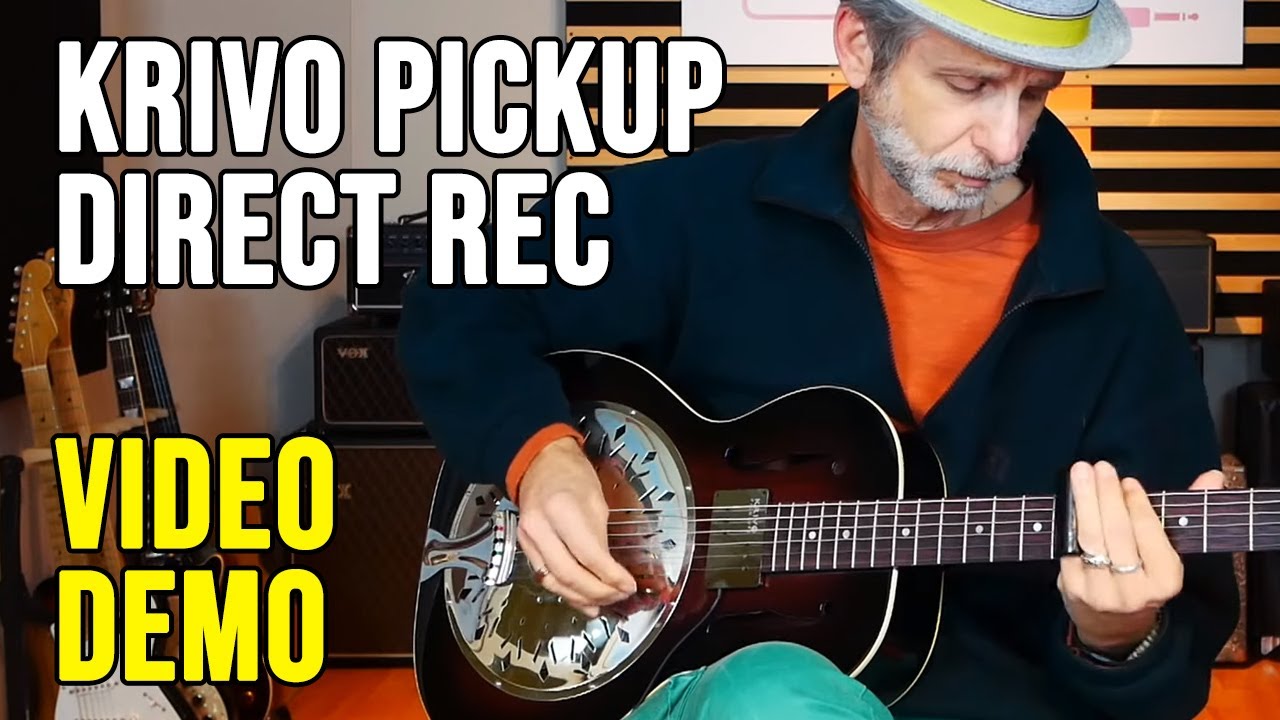 Krivo Resophonic Pickup: Direct Recording - Video Demo