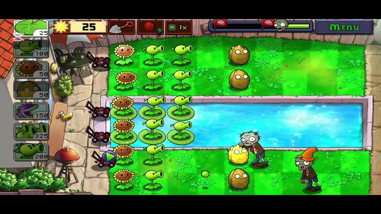 PvZ gameplay(3-4)