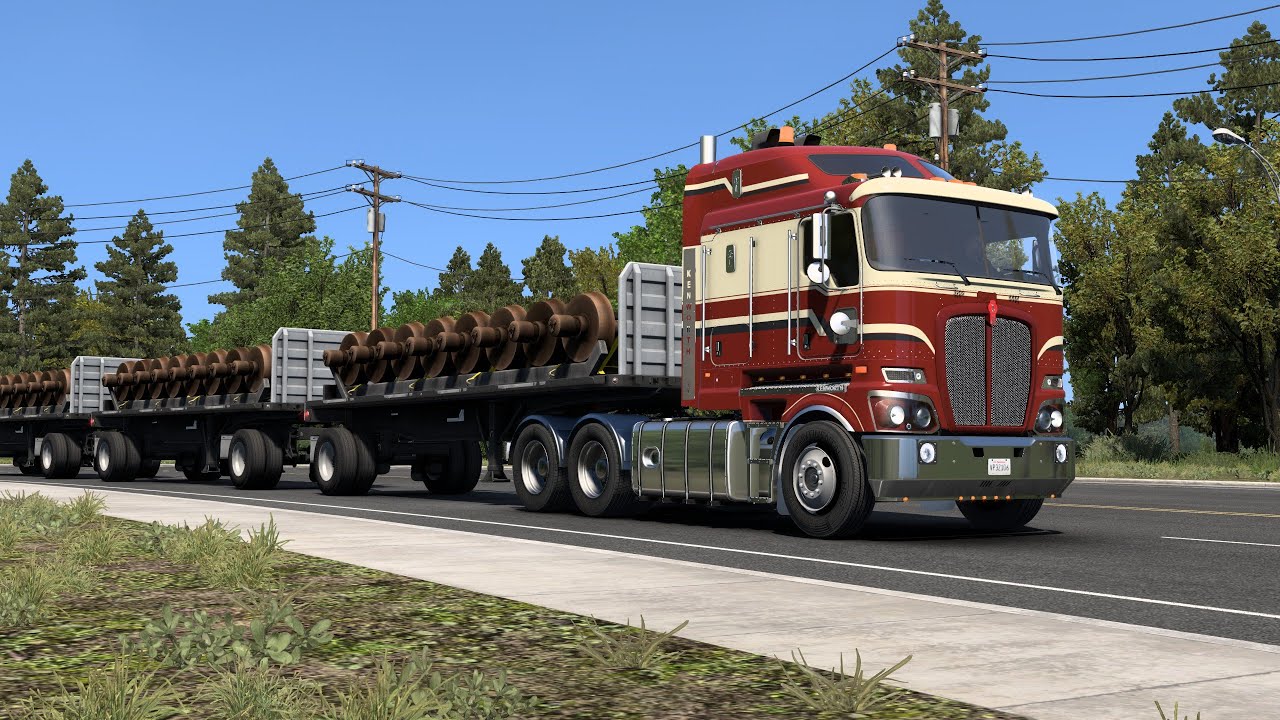 Kenworth K200 Hauling Heavy Load | American Truck Simulator | GP-Game