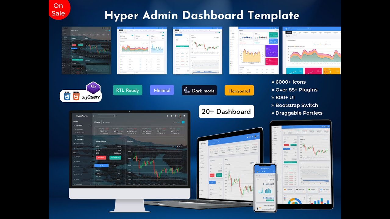 Responsive Bootstrap Admin Dashboard Template Web Apps &ndash; Hyper