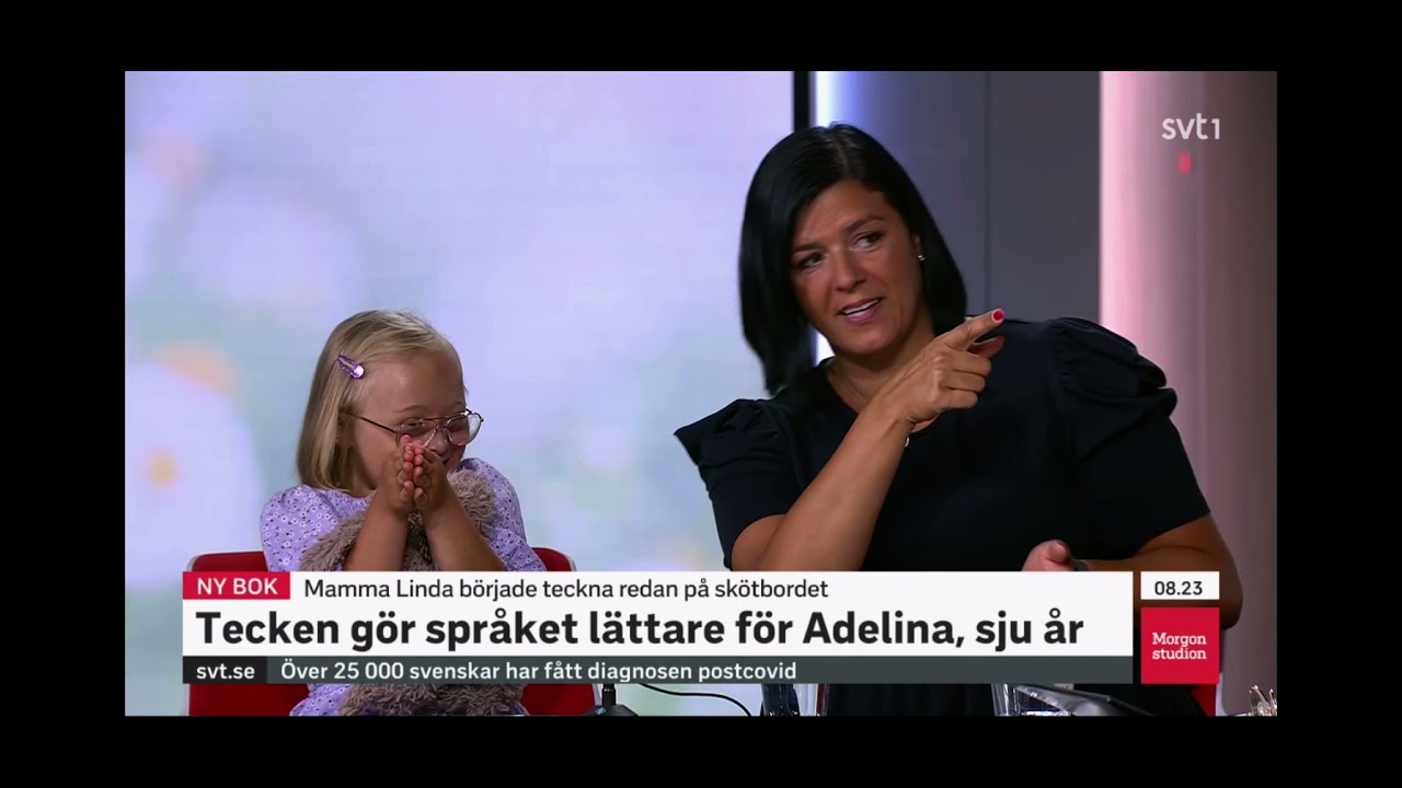 Tecken gör språket lättare, SVT Morgonstudion