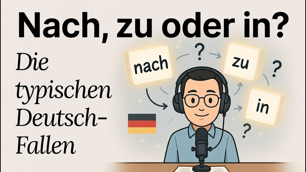 🎧 Nach, zu oder in? Die häufigsten Deutsch-Fehler endlich verstehen -Podcast