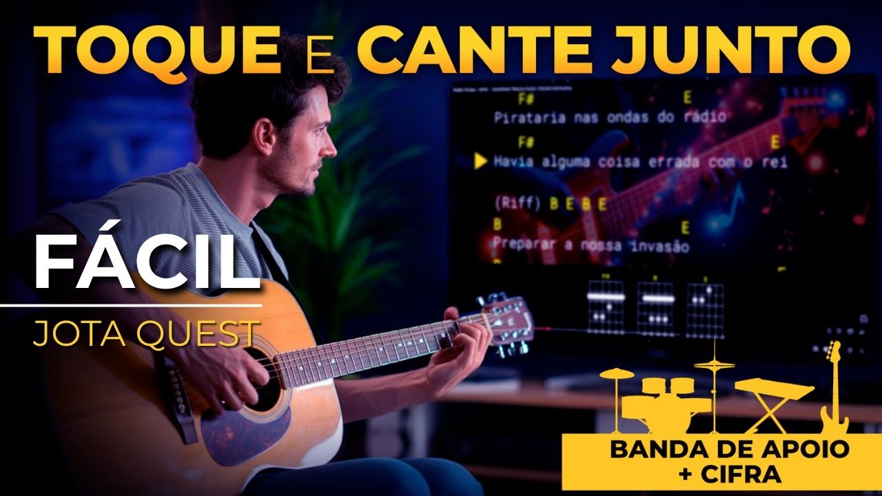 F&Aacute;CIL | BACKING TRACK COM LETRA E CIFRA PARA VIOL&Atilde;O