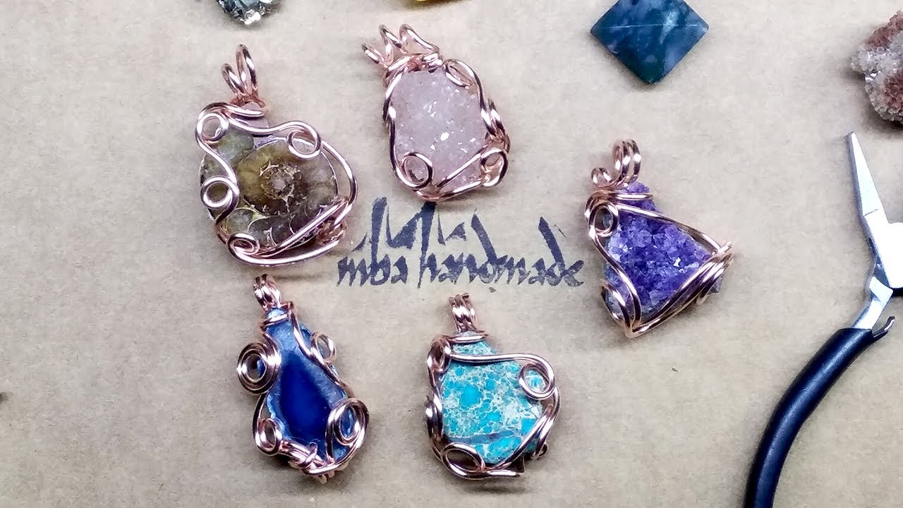 Wrapping Stones with No Hole! #wireart  #wirewrap #handmade #DIY #crystals #telsarma #nasılyapılır