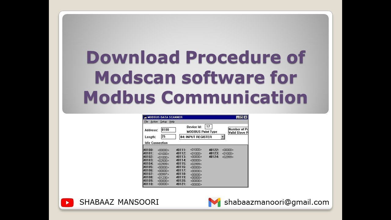 Download Procedure of Modscan software for Modbus Communication Tutorial by @simautomation