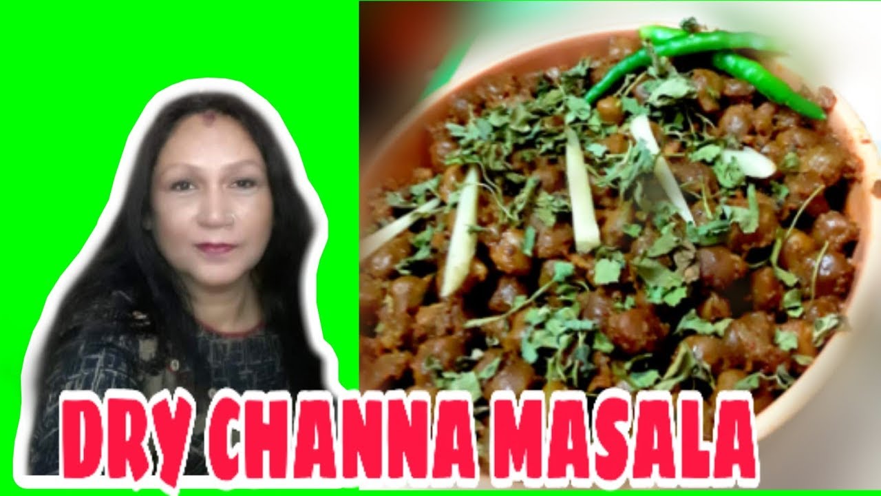 DRY CHANNA MASALA BY JASSU'S FOOD PARADISE