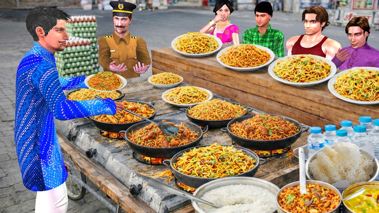 Types of Noddle's Ordering Customers Street Food The Evolution of Chicken Noddle's Hindi Kahaniya