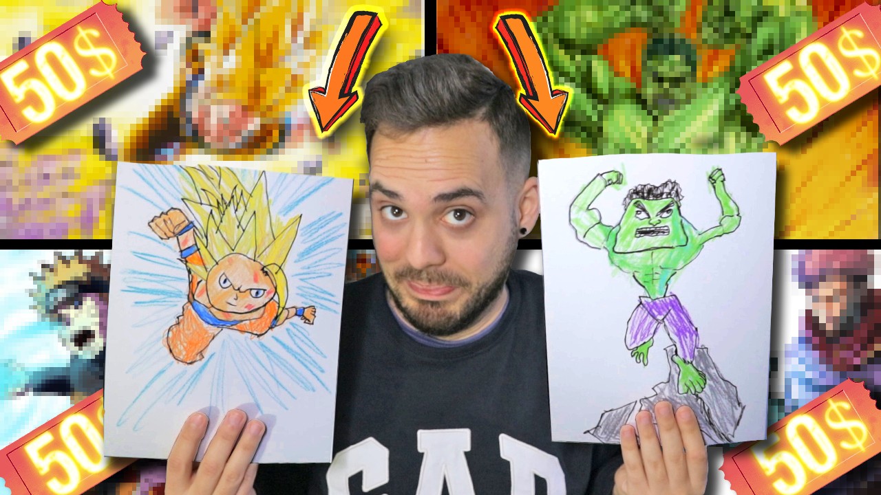 PAGUÉ A ARTISTAS 200 DÓLARES PARA QUE MEJORARAN MIS DIBUJOS DEFORMES