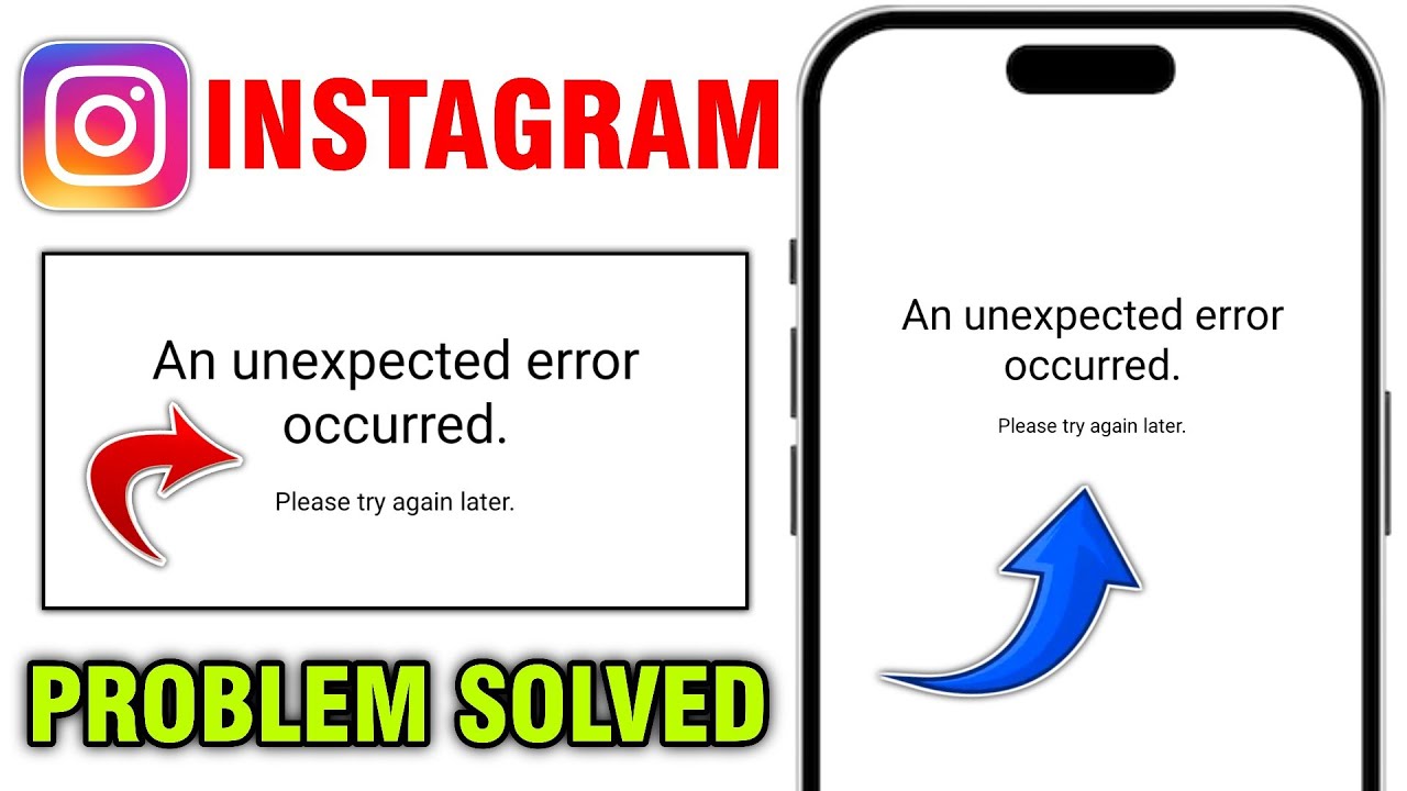An unexpected error occurred  problem Instagram | Unable to login Problem 100% Fixed 2025