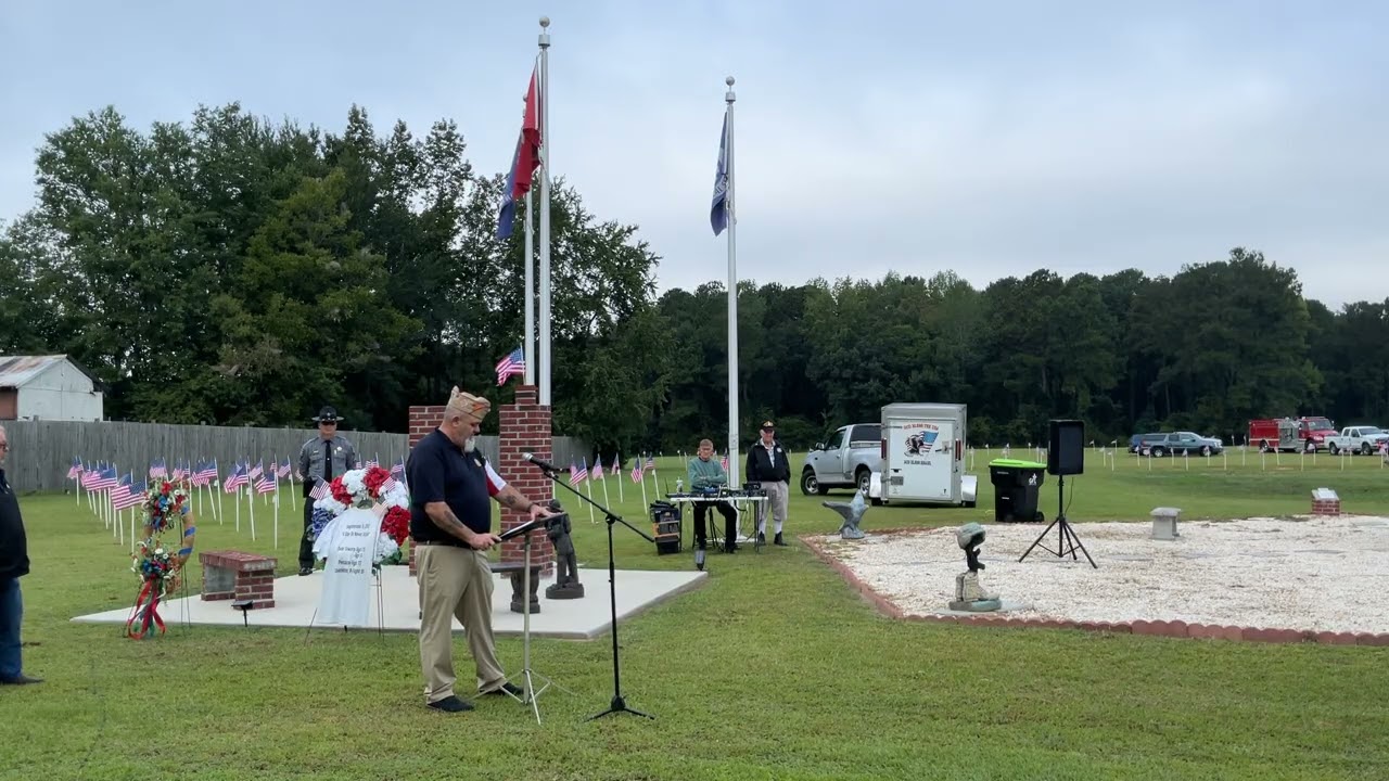 25th anniversary of 9/11 held at Veterans Park, in Whiteville NC