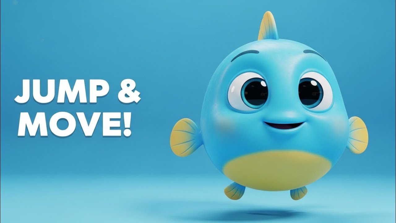 Action Song for Kids | Jump, Clap & Move with Lolo Fish | Toddler Learning Song