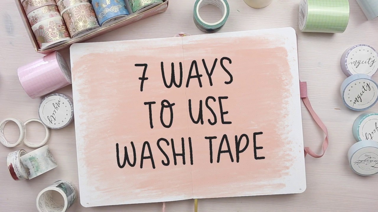 7 Ways to use Washi Tape in your Bullet Journal with @cayaline ft. The Washi Tape Shop