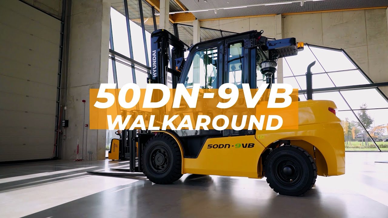 Walkaround of the New Stage V 50DN-9VB Diesel Forklift | Hyundai Material Handling