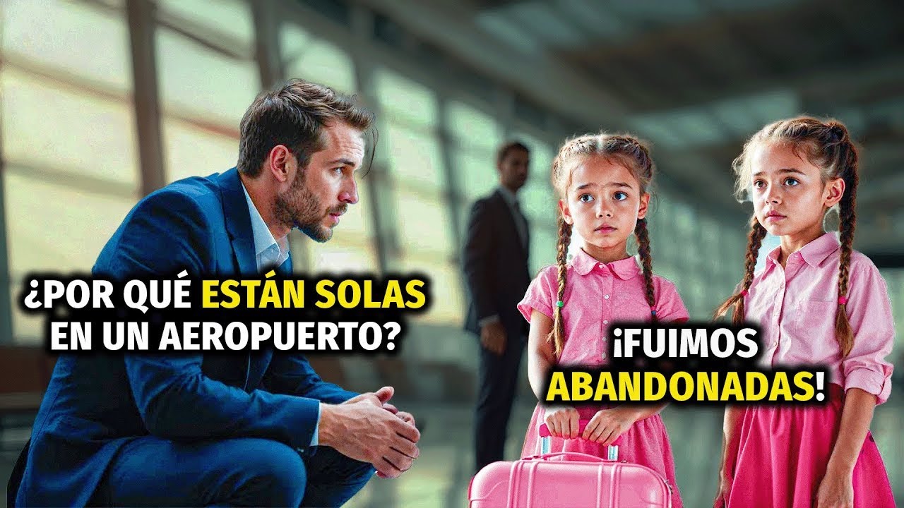 MILLONARIO VIO A DOS NIÑAS ABANDONADAS CON UNA MALETA EN EL AEROPUERTO, CUANDO DESCUBRIÓ EL MOTIVO..