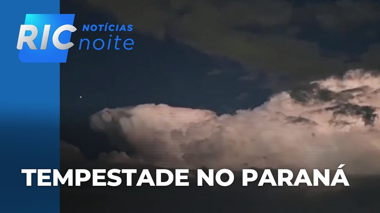 Temporal de raios impressiona moradores de Curitiba; início de semana com tempo mais firme no Paraná