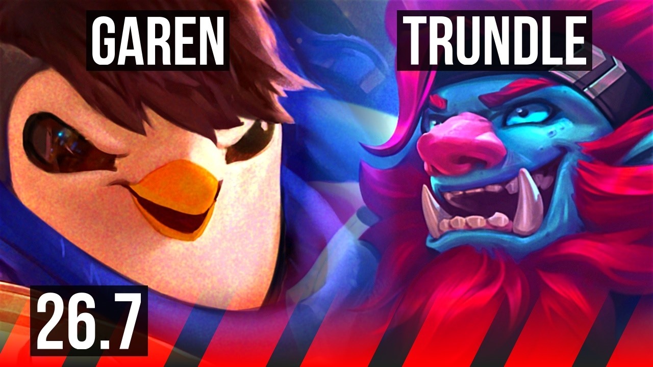 GAREN vs TRUNDLE (TOP) | NA Grandmaster | 26.7