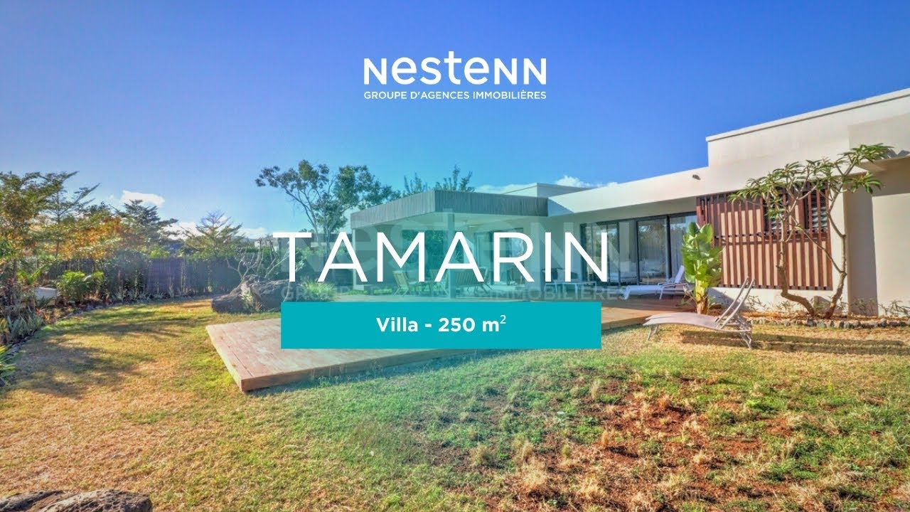 Villa contemporaine d’architecte avec 4 chambres à Tamarin | Nestenn Maurice – LOCATION EXCLUSIVE