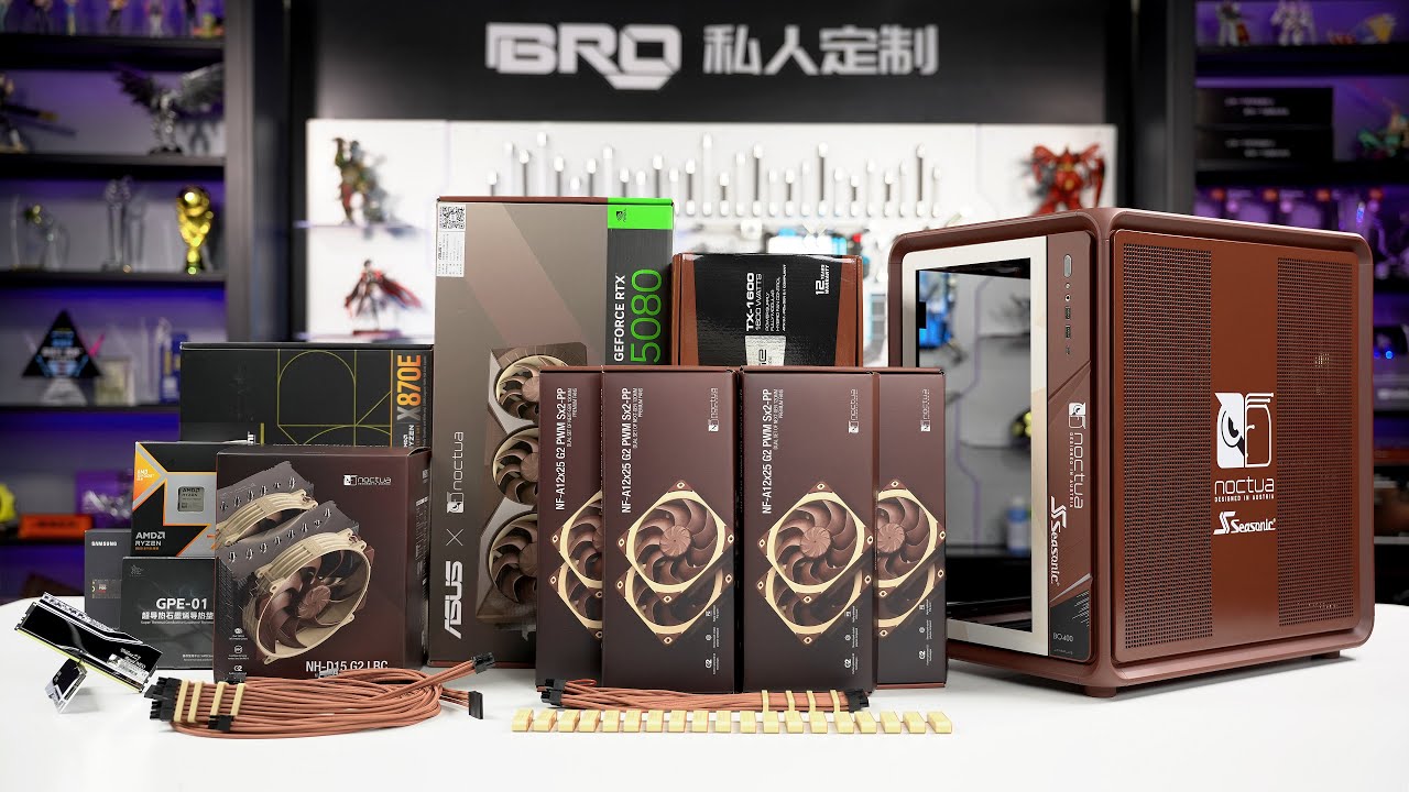 「BRO」4K Air Cooled PC Build  Jonsbo BO400 Noctua , Seasonic , BRO Crossover #pcbuild  乔思伯BO400 猫头鹰主题