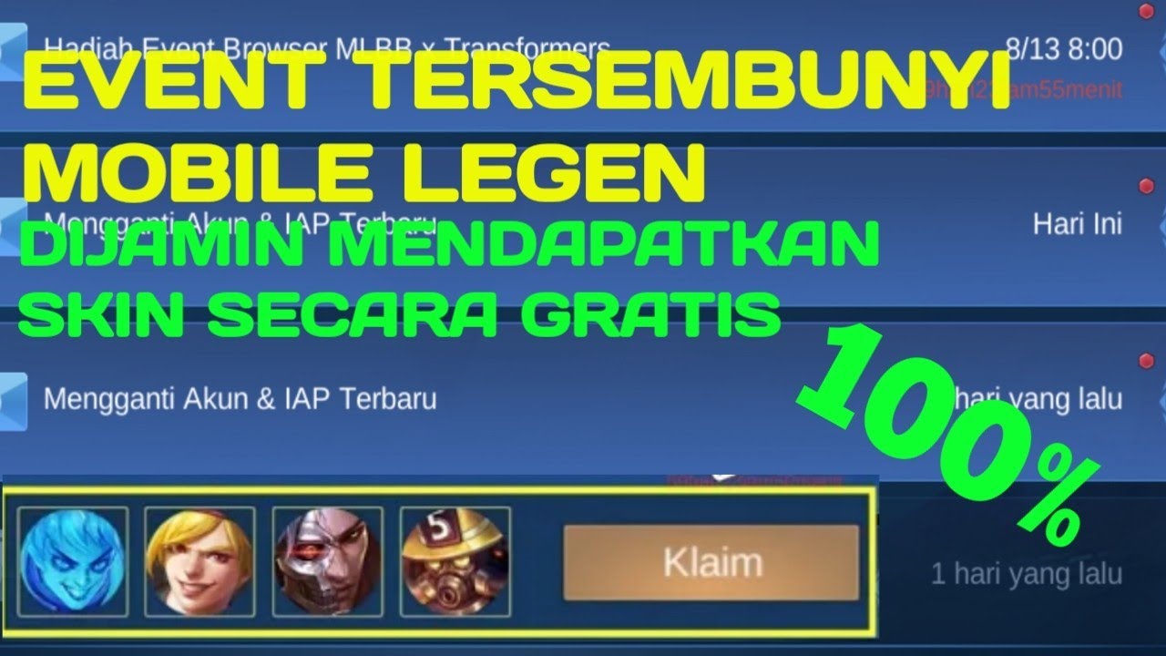EVENT TERSEMBUNYI ML!!! DI JAMIN MENDAPATKAN SKIN PERMANEN!!!!!