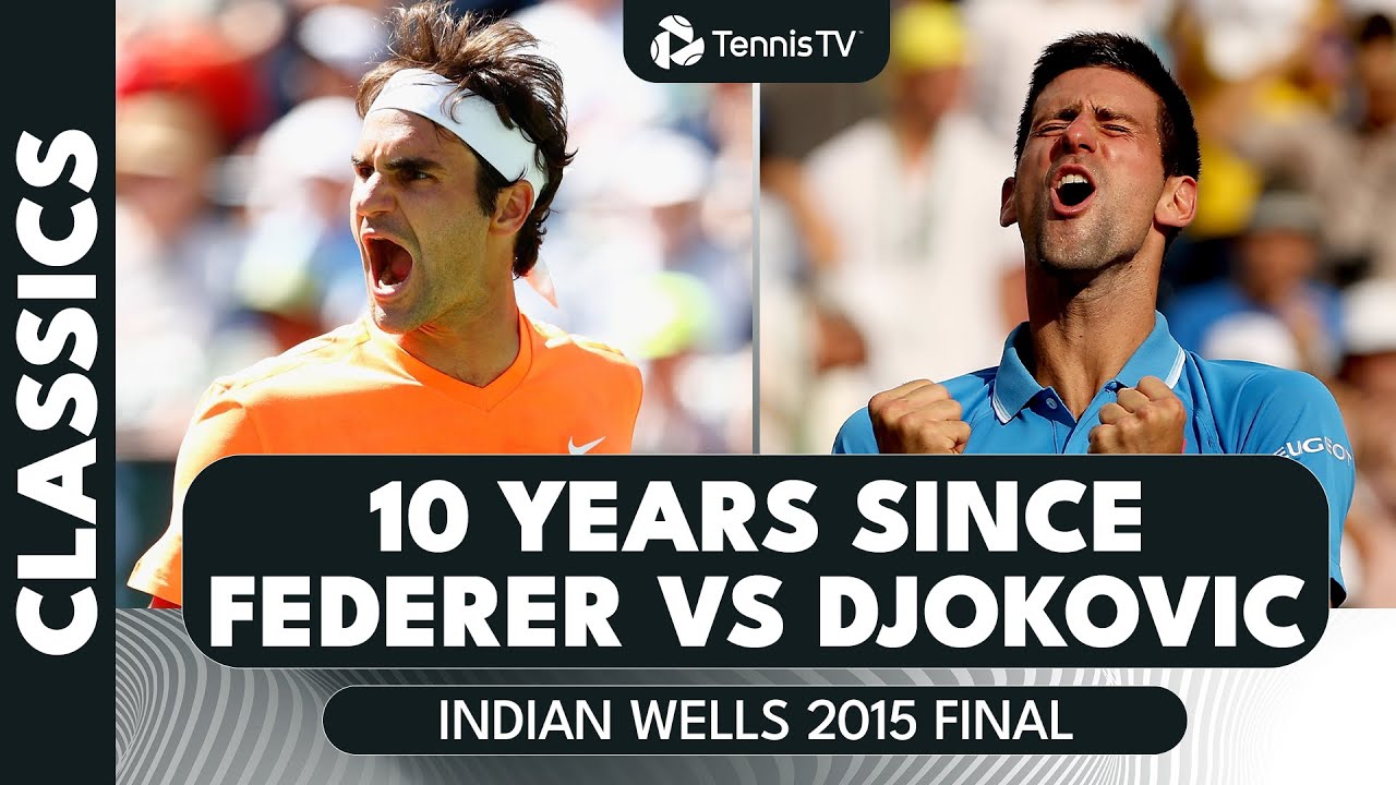 10 Years Since Federer Faced Djokovic In The Indian Wells Final | Indian Wells 2015 Final Highlights