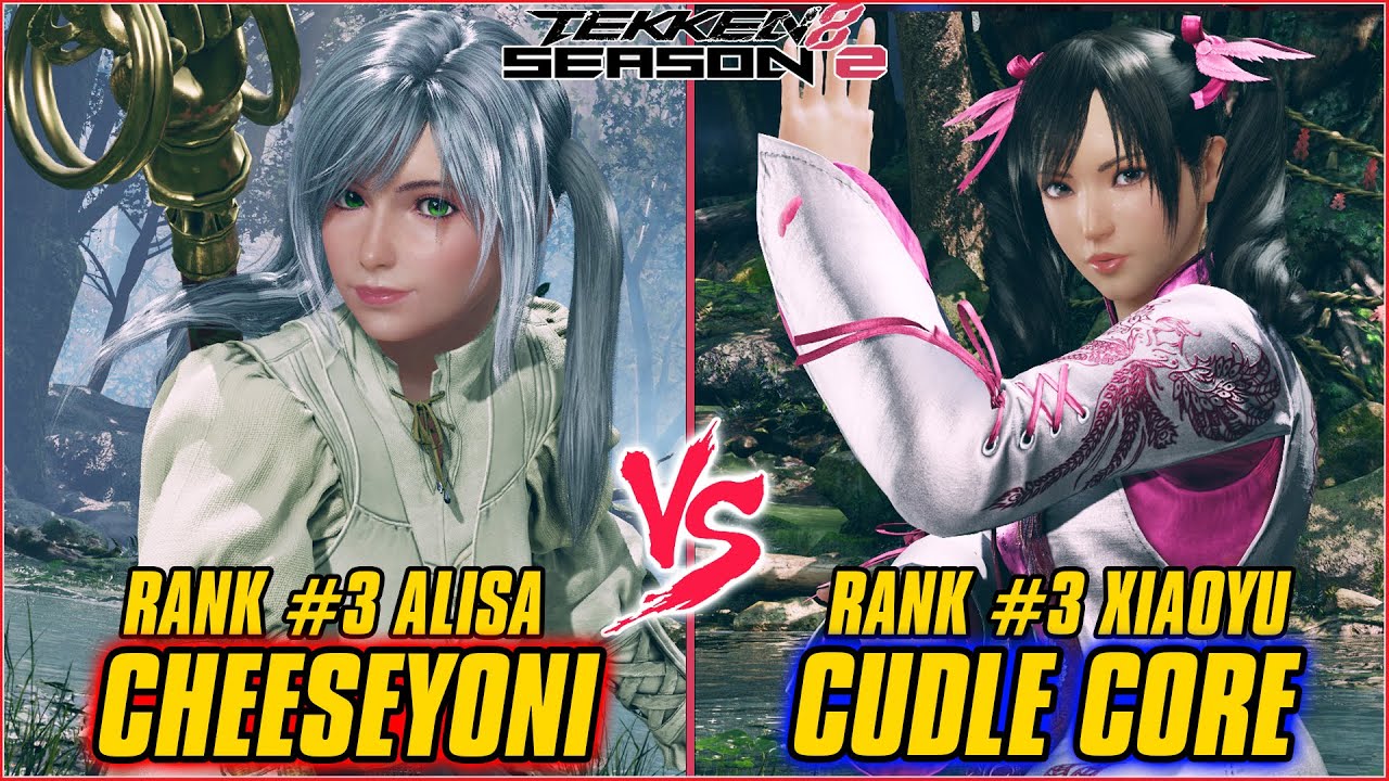 TEKKEN 8 | CHEESEYONI (RANK #3 ALISA) vs CUDDLE CORE (RANK #3 XIAOYU) | TEKKEN 8 RANKED MATCH