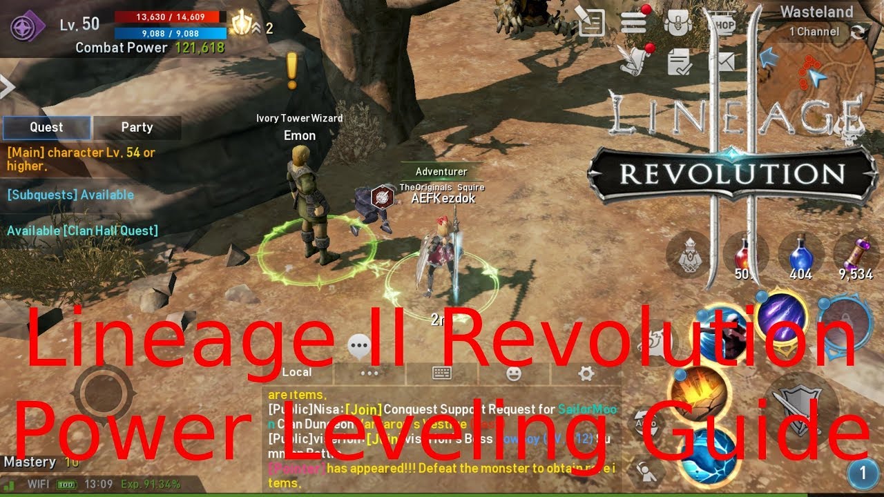 Lineage II Revolution: Power leveling guide.  With commentary!