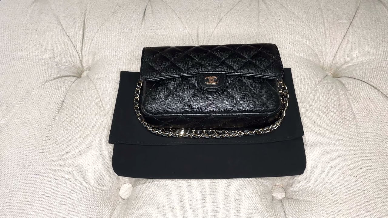 Chanel Flap Phone Holder 21S: How I stretched it to made everything fit, Size comparison & review