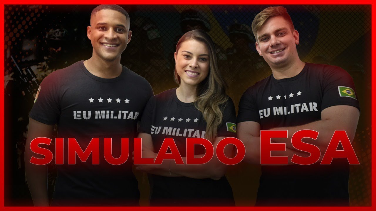 Simulado ESA - Pr&eacute;-prova - Eu Militar