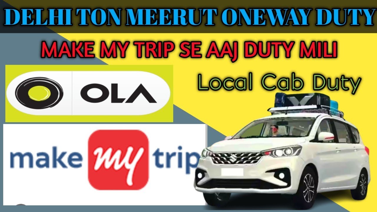 DELHI TO MEERUT ONEWAY DUTY |MAKE MY TRIP SE AAJ DUTY MILI|ERTIGA TAXI #driving