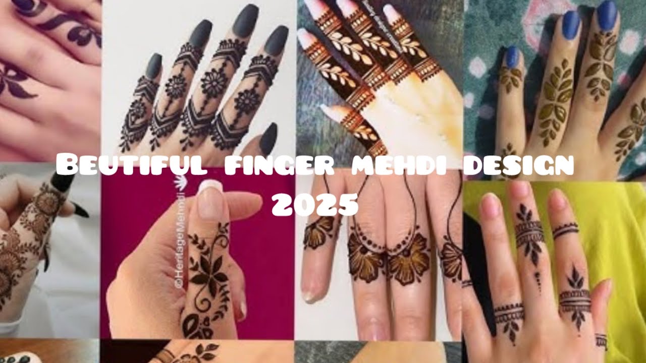 Asthetic finger mehndi design 2025||mehndi design||2025