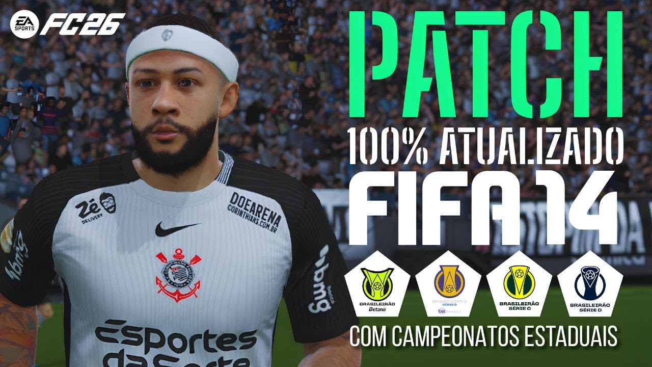 PATCH FIFA 14 PC FRACO 100% ATUALIZADO TEMPORADA 26 COM BRASILEIR&Atilde;O S&Eacute;RIE A/B/C/D E EST&Aacute;DUAIS