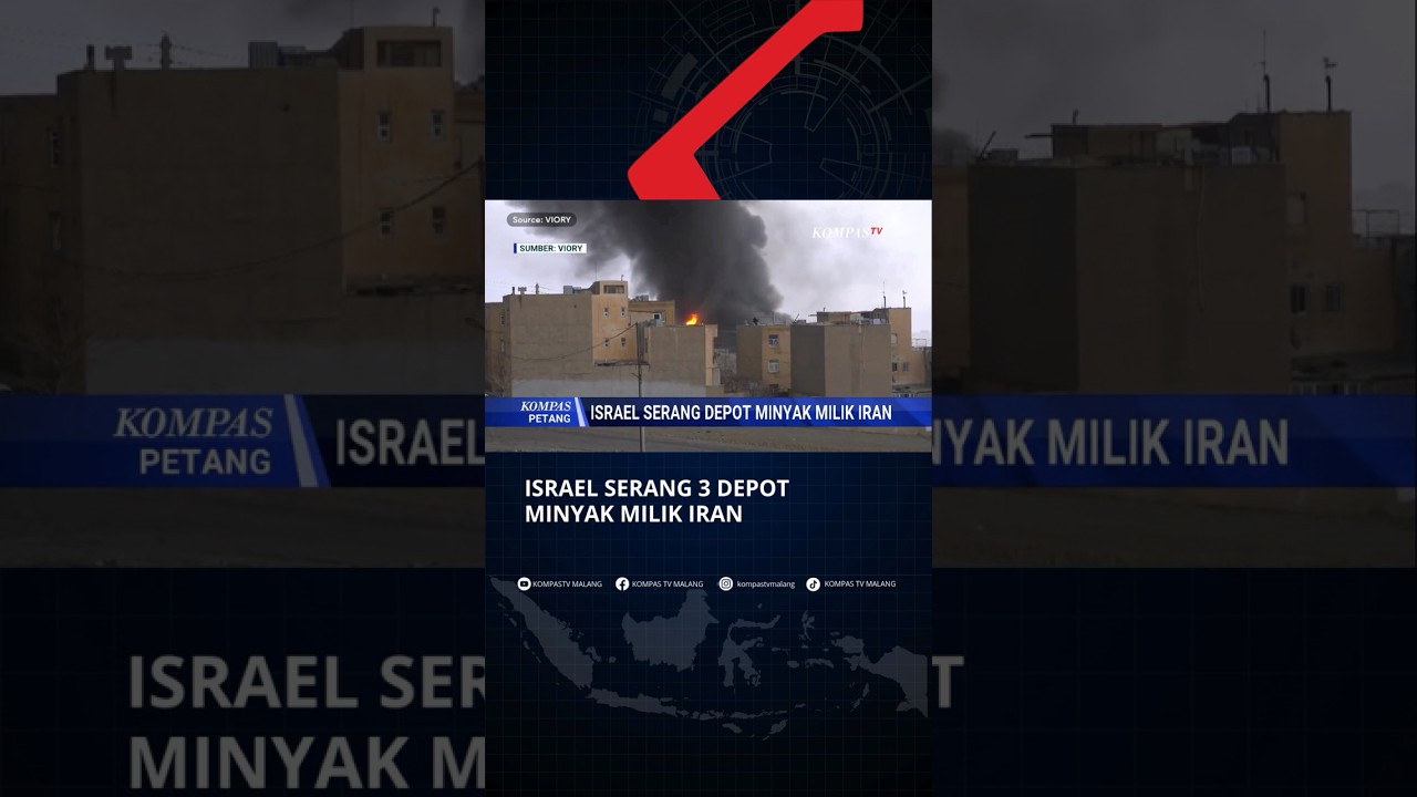 Israel Serang Depot Minyak Iran, Picu Hujan Beracun