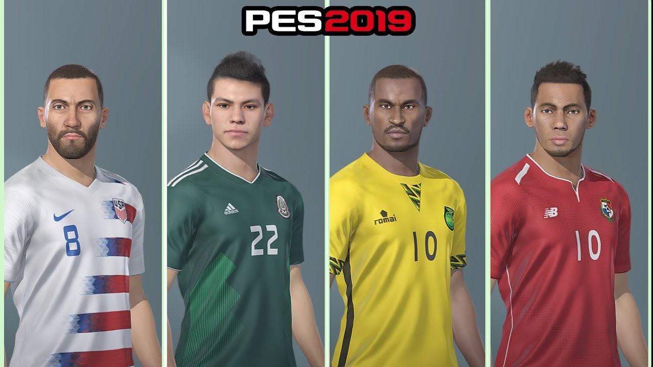 SELECCIONES CONCACAF | CORRECTOS NOMBRES/CARAS JUGADORES || PES 2019