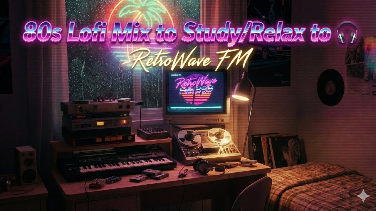 80s Lofi Mix to Study/Relax to 🎧 RetroWave FM 89.9
