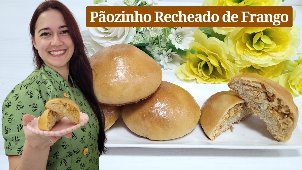 Lanche Perfeito: Pãozinho Recheado de Frango | Receita Irresistível