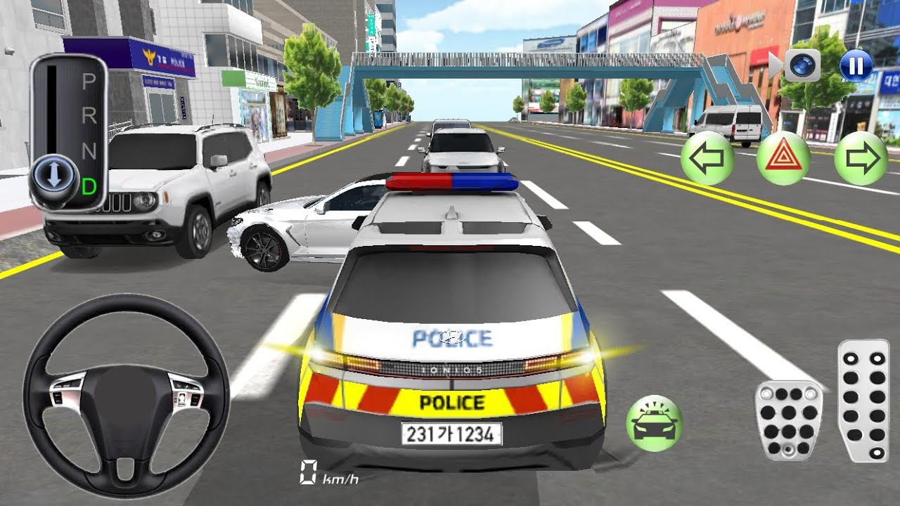 New Police Car Vs Bullet Train 3d driving class 